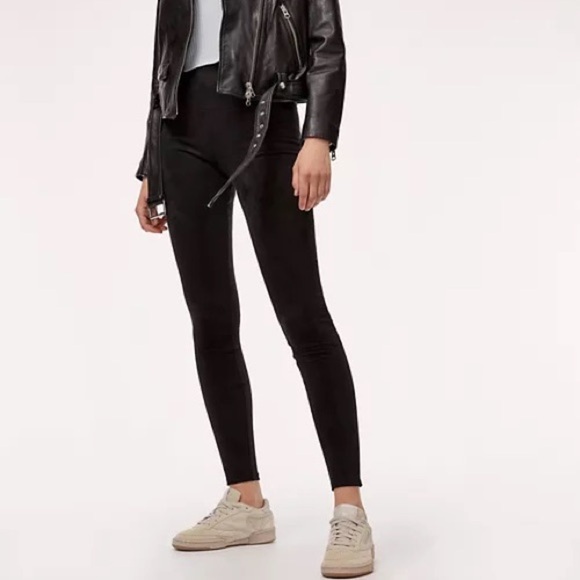 Aritzia Wilfred Free Black Daria Leggings Skinny Pants - Picture 1 of 12